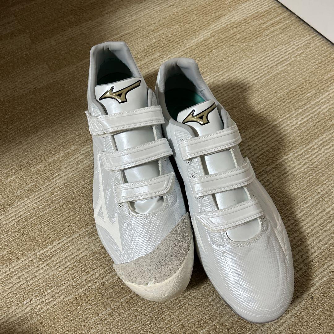 mizunoGlobalElite テープ式スパイク28.5 金属刃野手P革付き - 野球 mizunoGlobalElite テープ式スパイク28.5 金属刃野手P革付き - 野球