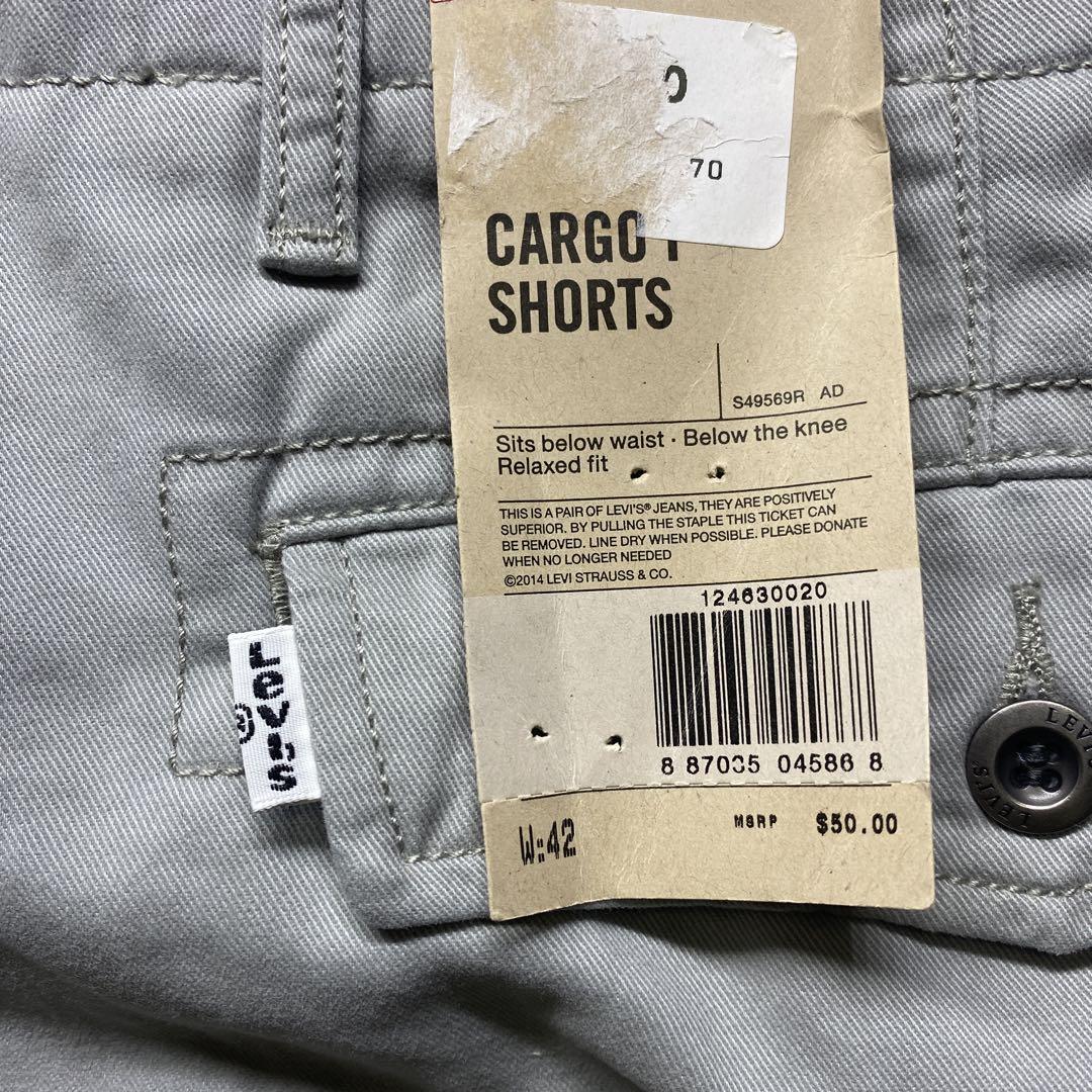 Levi's ライトグレー カーゴショートパンツ　未使用　ビッグサイズ