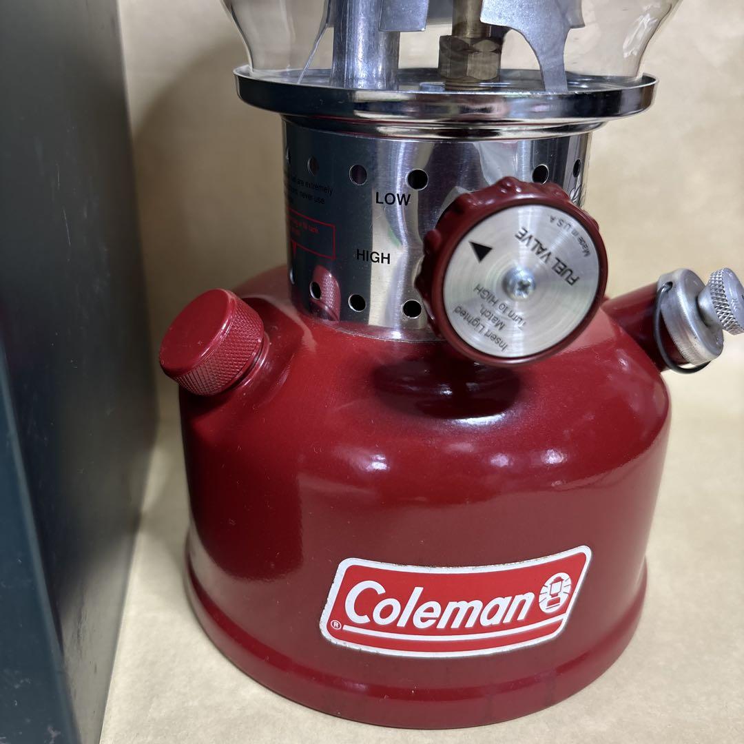 Coleman レッド 収納ボックス付き 200B743J 95/4製造　取説付