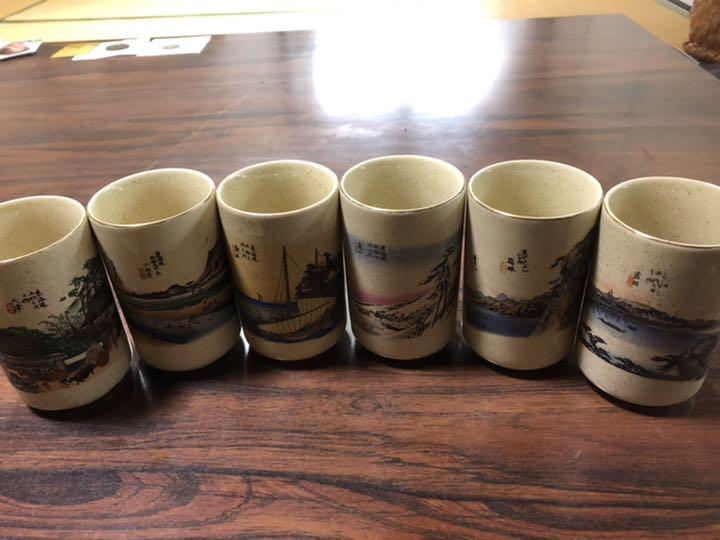 東海道五十三次 湯呑 30客 画像5