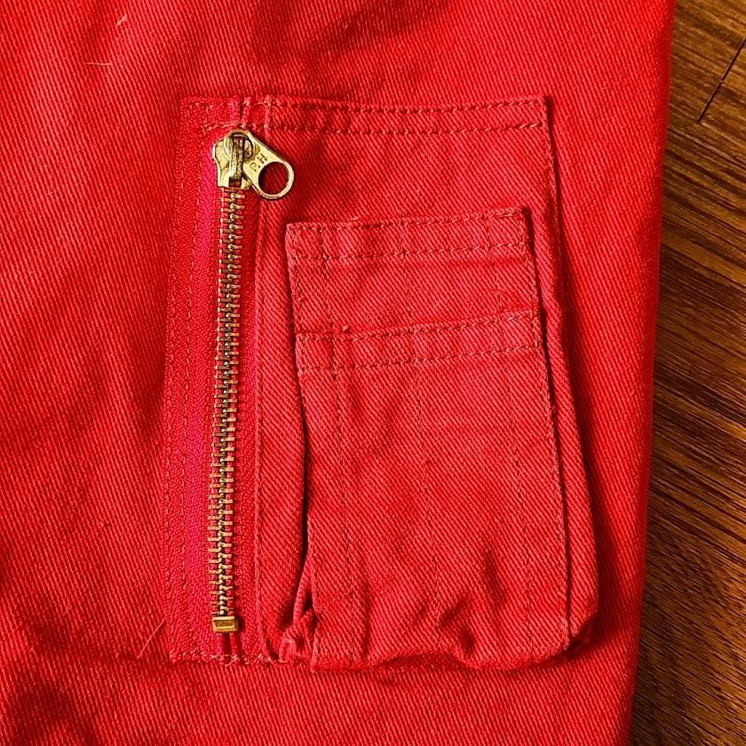 PINK HOUSEピンクハウス 中綿入ブルゾン ジャケット 赤 くま&うさぎ PINK HOUSEピンクハウス 中綿入ブルゾン ジャケット 赤 くま&うさぎ