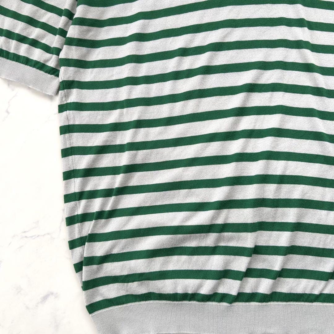 く日はお得♪ JOHN SMEDLEY 現行タグ シーアイランドコットン XL 半袖ニット トップス
