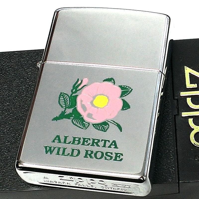 ZIPPO ライター 2000年製 カナダ製 レア ワイルドローズ オンタリオ製