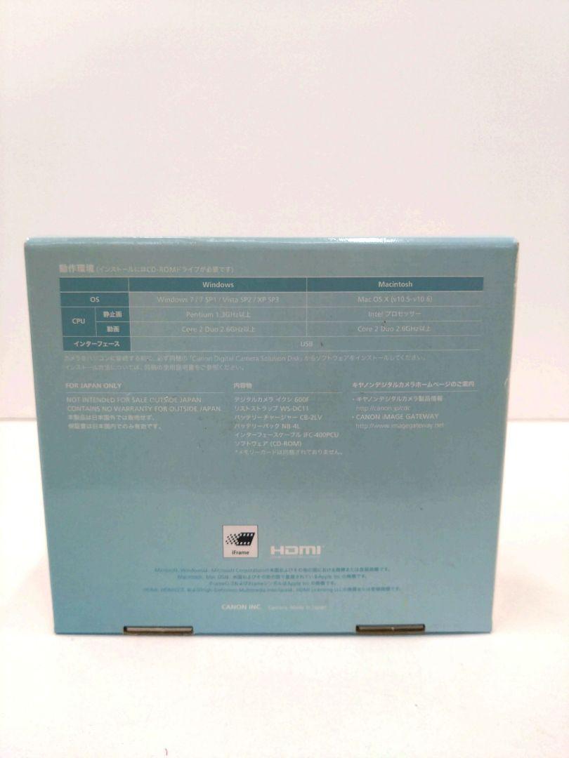 Canon キャノン IXY 600F デジタルカメラ 美品 動作確認済