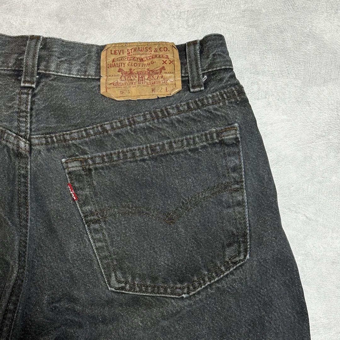 Levi's 90's 501 先染めブラックデニム USA製 32×32