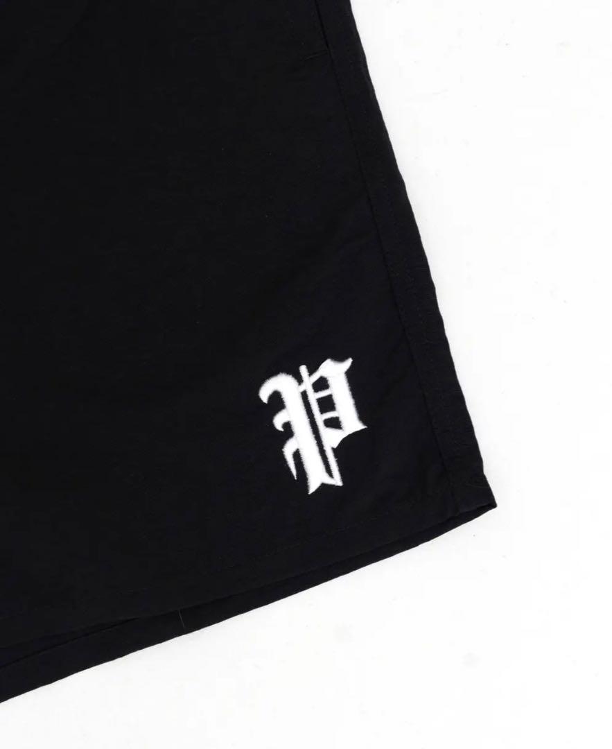 【PHATRNK✙ファットランク】 Old Pロゴ ハーフパンツ L 黒 画像2