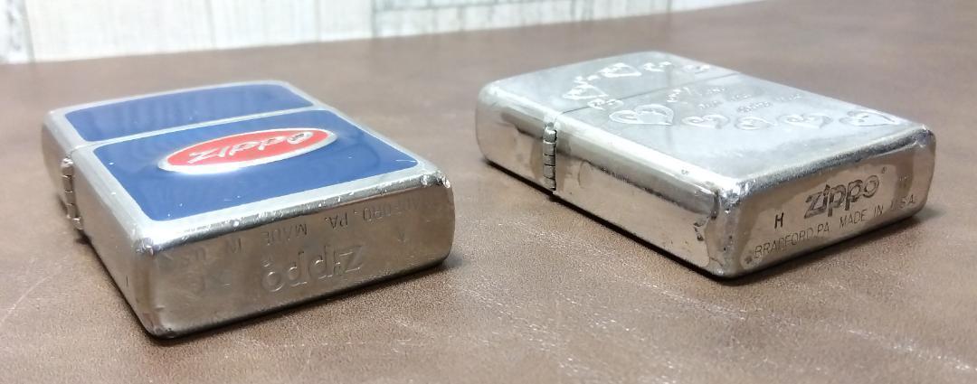 『エナメル七宝』 90's ＜ZIPPO ロゴメタル／イタリック刻印＞