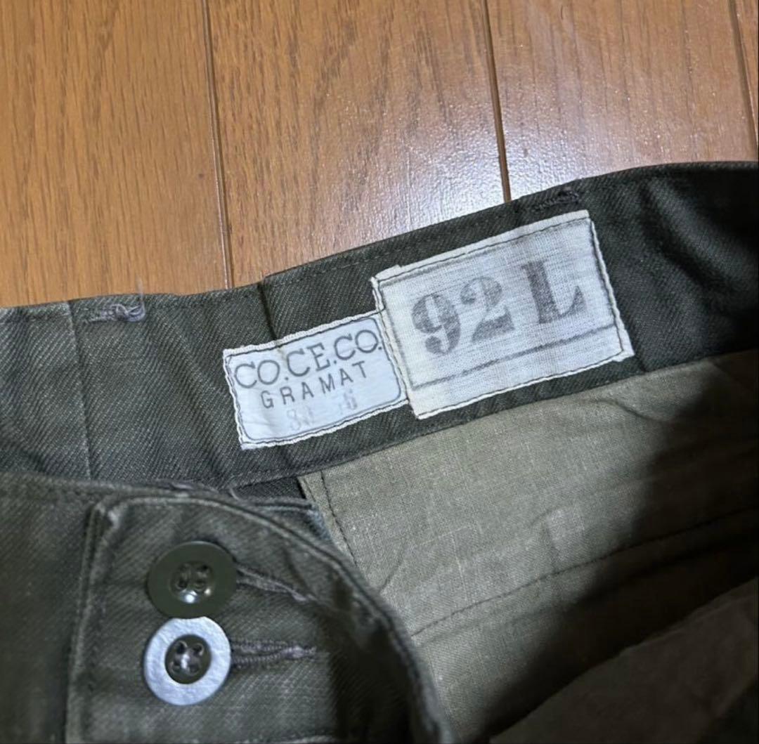 50s フランス軍 M47カーゴパンツ 前期 92LXL(LL)・MILITARY MEDICALDB_JP