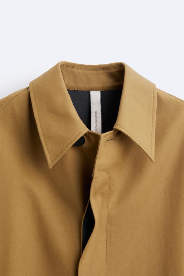 スタジオニコルソン×ZARA オーバーサイズ コットン トレンチ