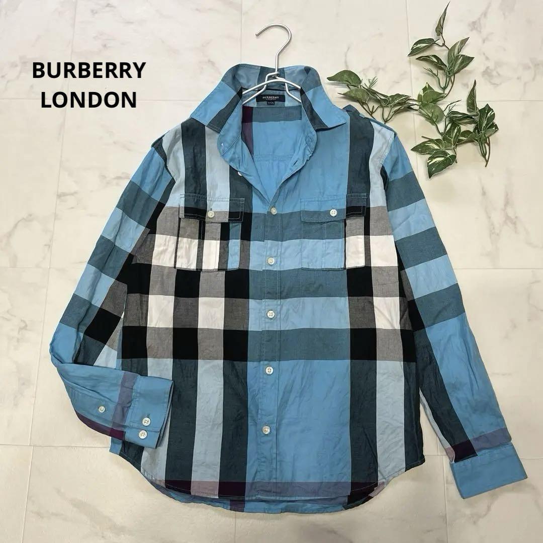 BURBERRY London ノバチェック メガチェック 長袖 シャツ M
