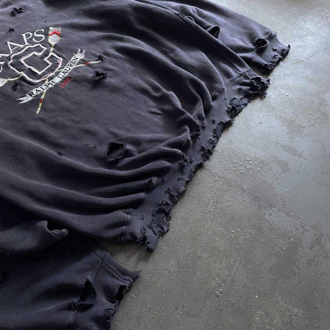 90s POLO Ralph Lauren ボロ スウェット 鬼フェード 90's RalphLauren☆退色☆“鬼フェード☆ boro sweat - メルカリ