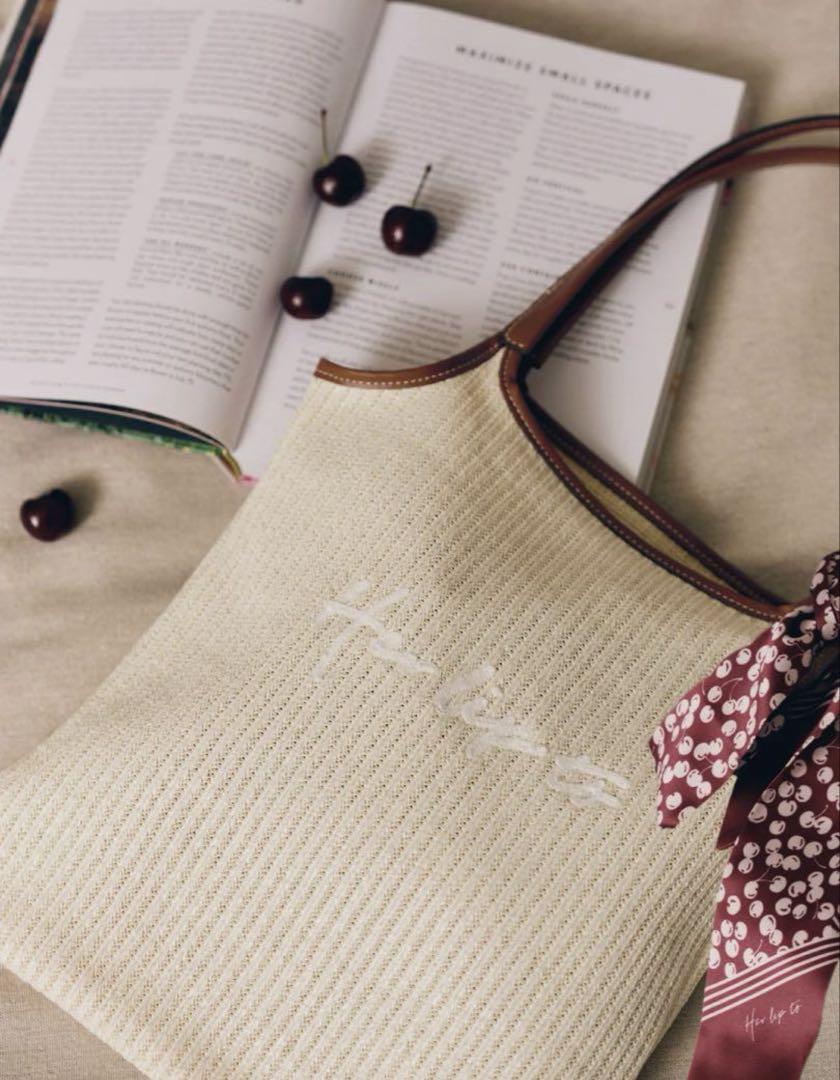 バッグ Cherry-Pattern Scart & Tote Set herlipto