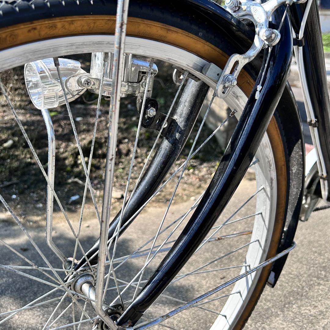 【引き渡し可能な方限定24インチ】マハロ 自転車 子供 ジュニア 黒 白 女の子
