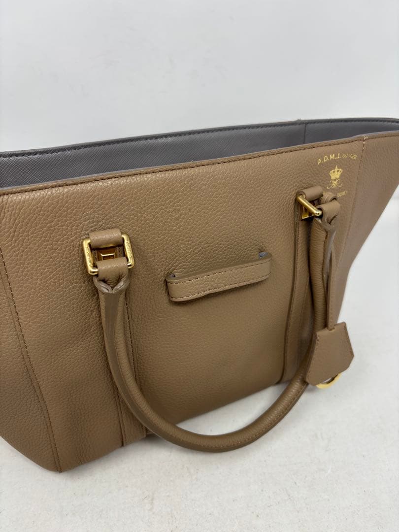 A396 ADMJ トートバッグ 子牛革 モーツァルト フラップ ハンドバッグ