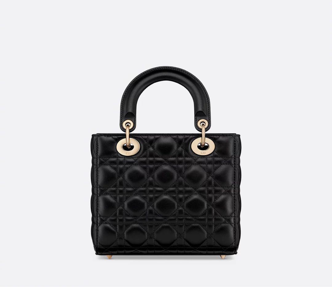 Dior ブラック キルティング ハンドバッグ - メルカリ