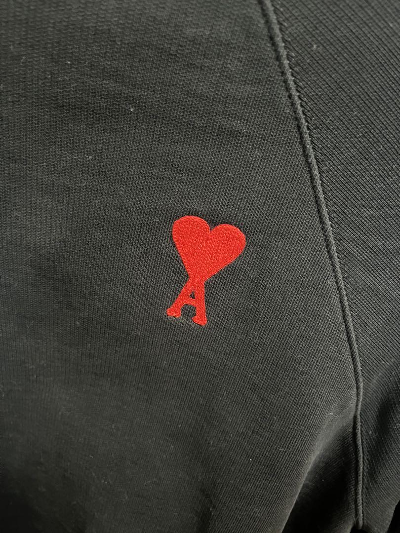 AMI PARIS ハート ロゴ入り スウェットシャツ