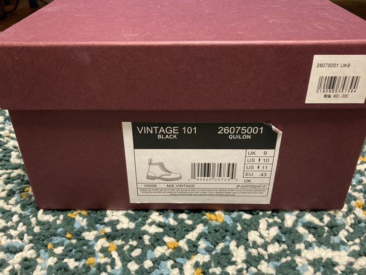 特価在庫あ ドクターマーチン ホール ブーツ 28cm yBhzU-m96565116406 101 VINTAGE 6 限定SALE100%新品
