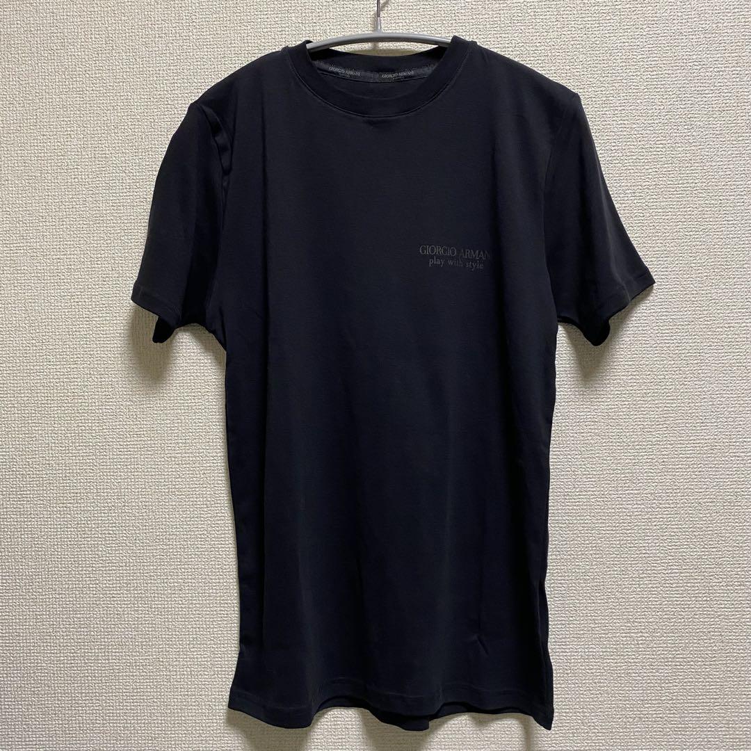 ジョルジオアルマーニ Giorgio Armani ブラック Tシャツ