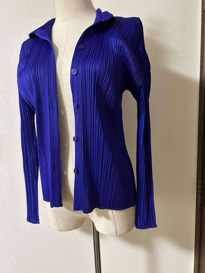 美品⚫︎プリーツプリーズ⚫︎ブラウス⚫︎パープル系 画像3