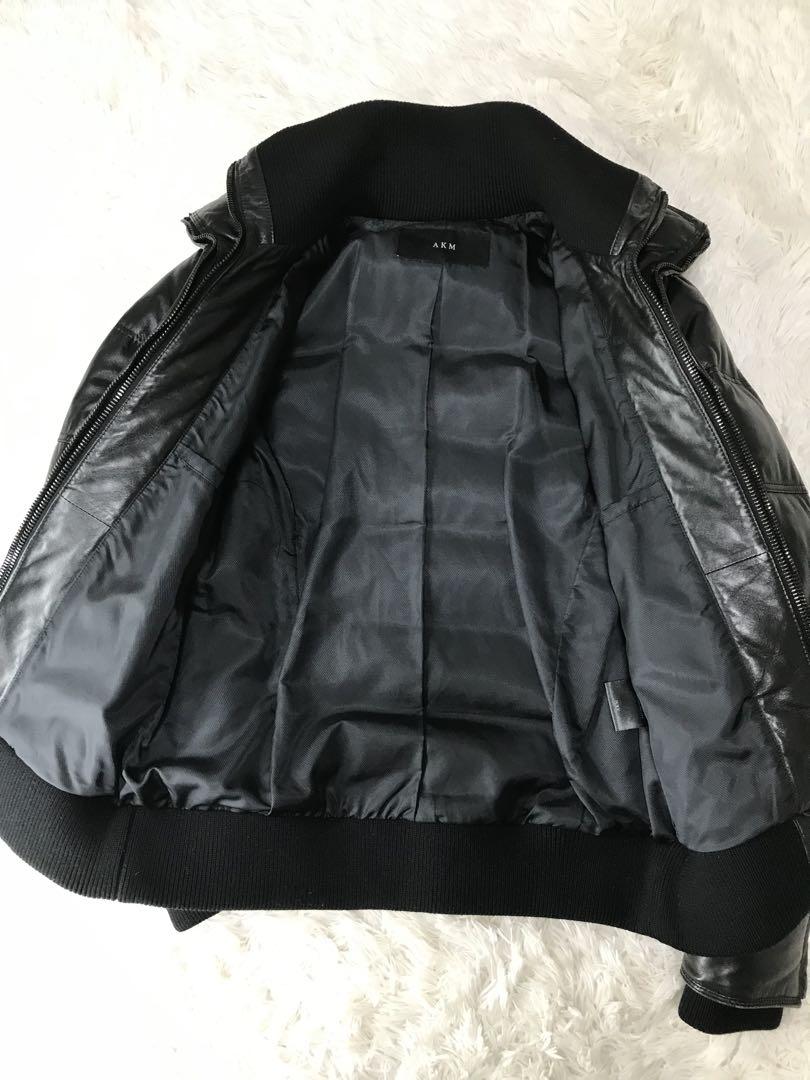 【値下げ対応可能‼️】 AKM ダウンレザージャケット Mサイズ 美品