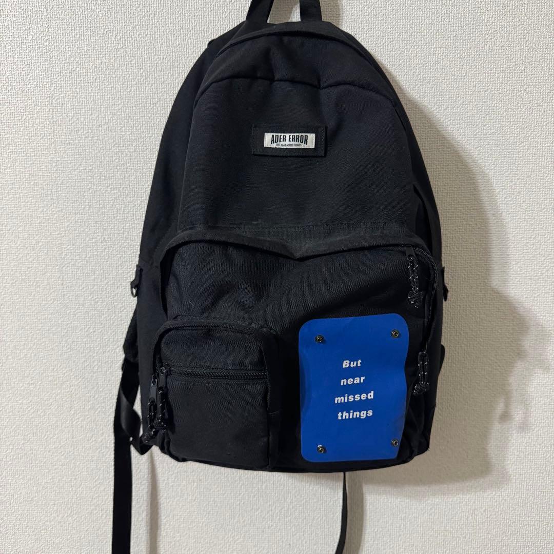 adererror アーダーエラー リュック バックパック ロゴ 黒 大容量