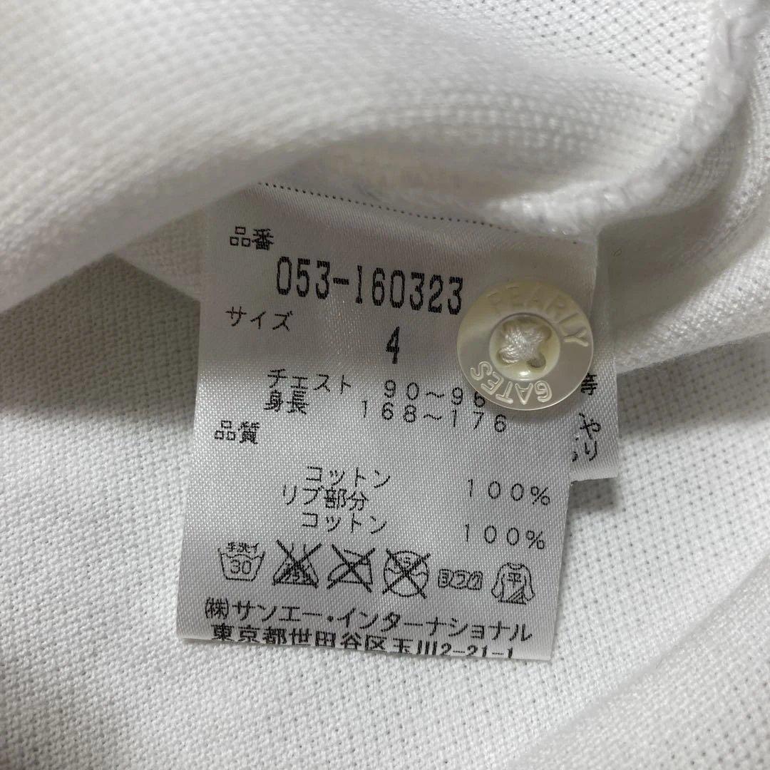 未使用級 パーリーゲイツ 半袖ポロシャツ ゴルフウェアサイズ4