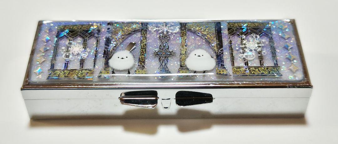 シマエナガ❁⃘*.゜レジンクリームケース 雪の結晶