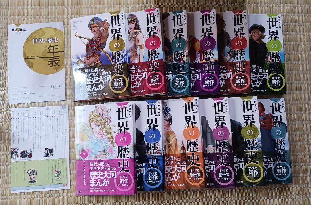 学研まんが　NEW世界の歴史セット　全12巻