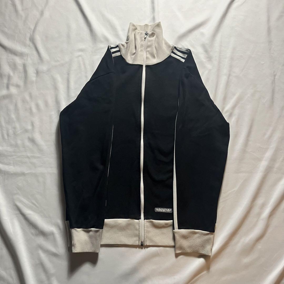 西ドイツ製 70s 80s adidas トラックジャケット 5 ブラック