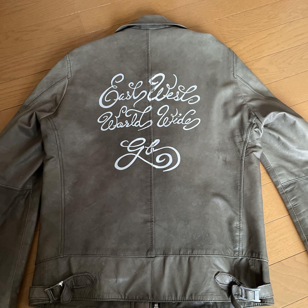 GB SKINS レザー シングルライダースジャケット