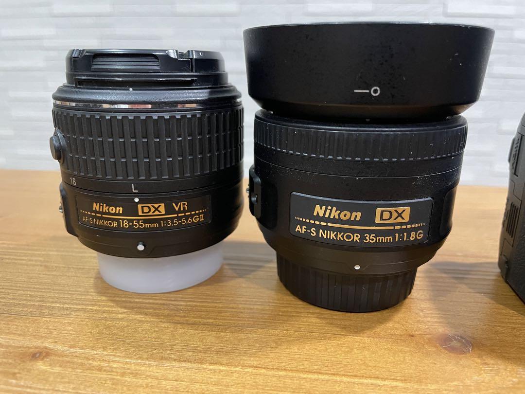 Nikon d5500 レンズ4本セット（ファインダー内に少々のゴミあり）