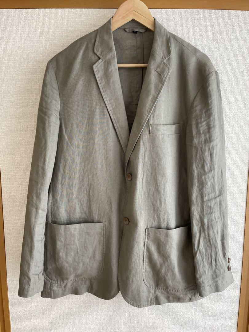 無印良品 フレンチリネン ジャケット パンツ セットアップ L