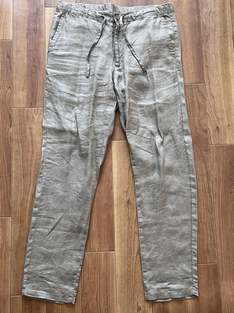 無印良品 フレンチリネン ジャケット パンツ セットアップ L