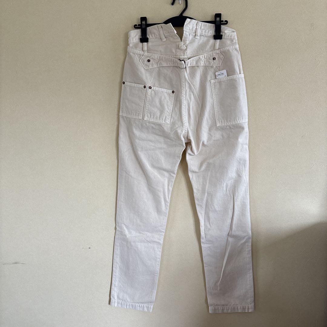新品KAPITAL薄キャンパスハンティングサイクルパンツ　キナリ　1