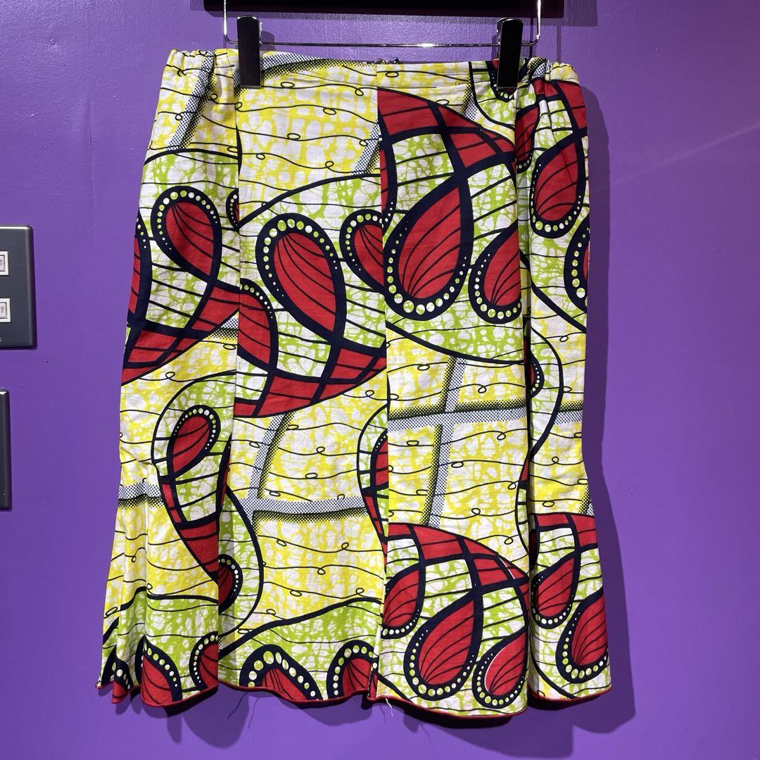 90s design skirt ⭐︎スカート アフリカンデザイン 古着スカート