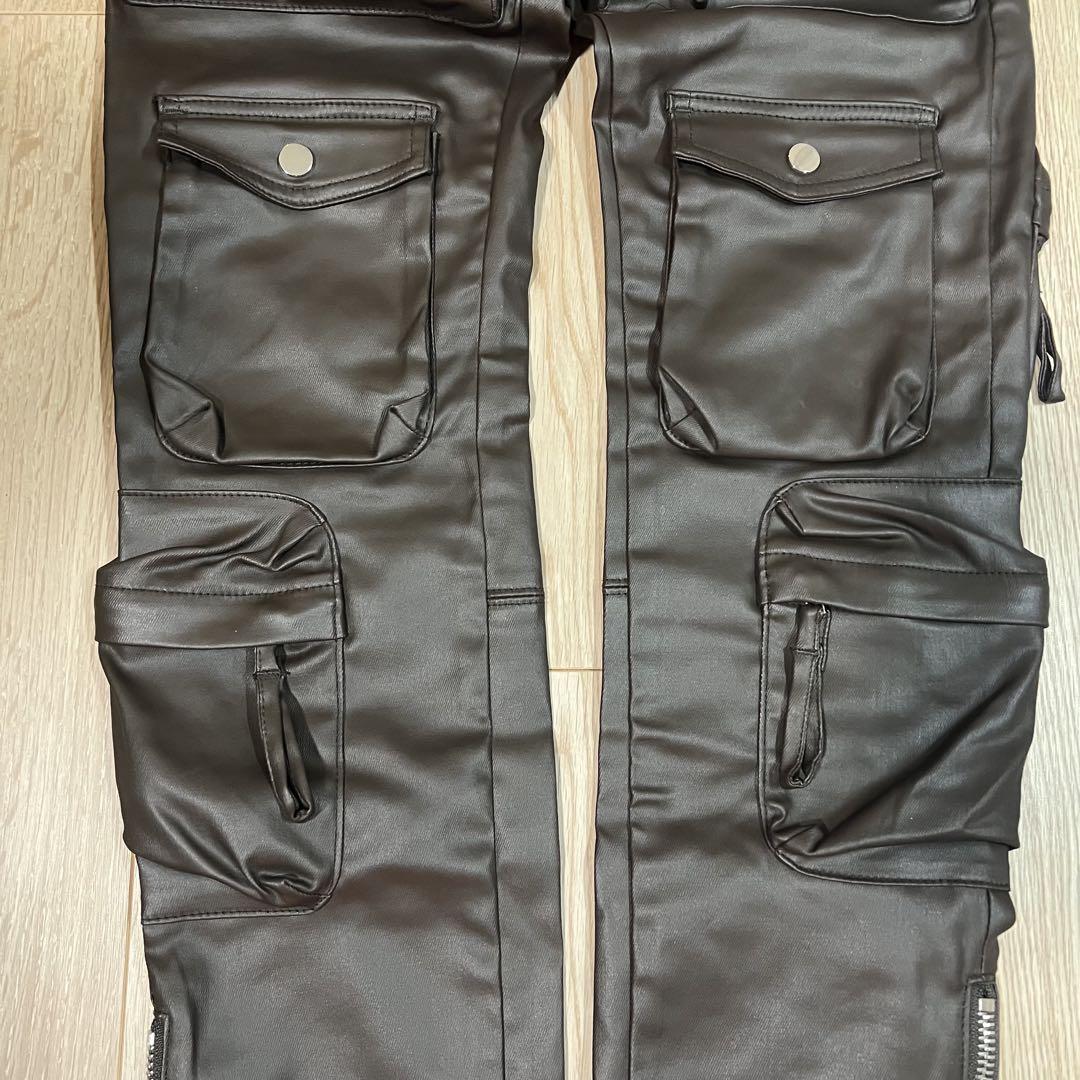 楽天 希少 カーゴパンツ MLVINCE ブラウン 【YZERR着用】 サイズ30 パンツ