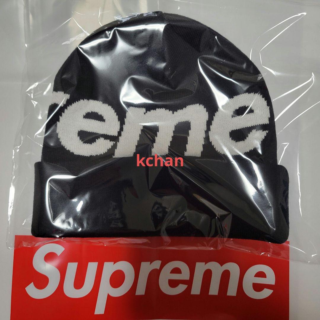 Supreme Big Logo Beanie 黒