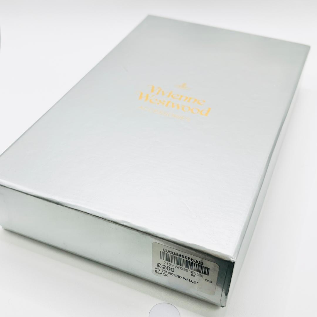 新品 未使用 Vivienne Westwood 黒 シンプル 無地人気 長財布