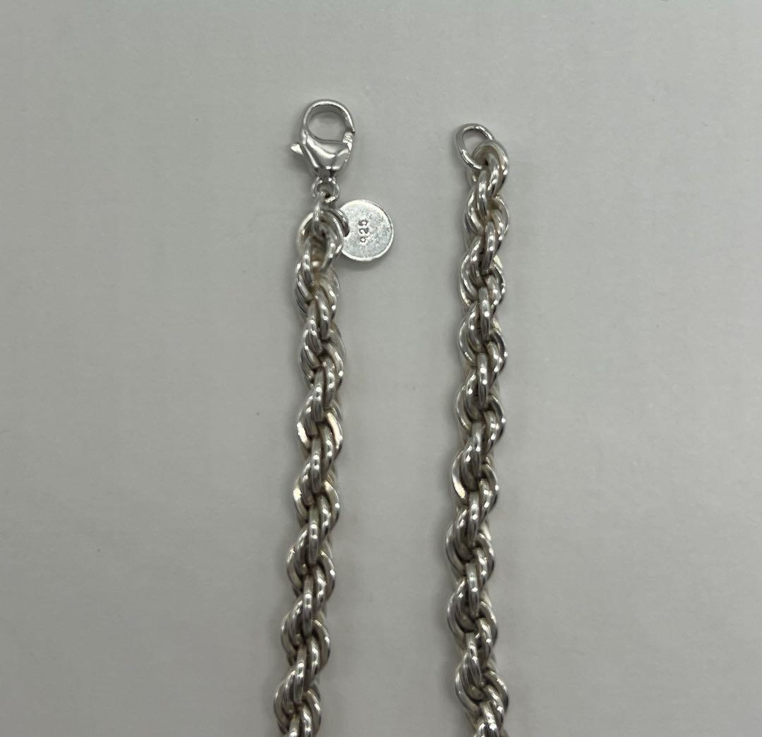 ティファニー TIFFANY ツイストロープ リンク ブレスレット SV925 VINTAGE TIFFANY & CO. Twist Circle Link Bracelet Sterling