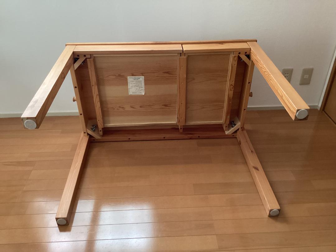 【値下げしました】無印良品　パイン材　学習机　廃盤品