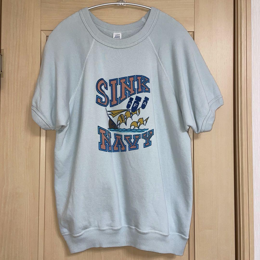 ウエアハウス 半袖スウェット ライトブルーTシャツ warehouse セコハン