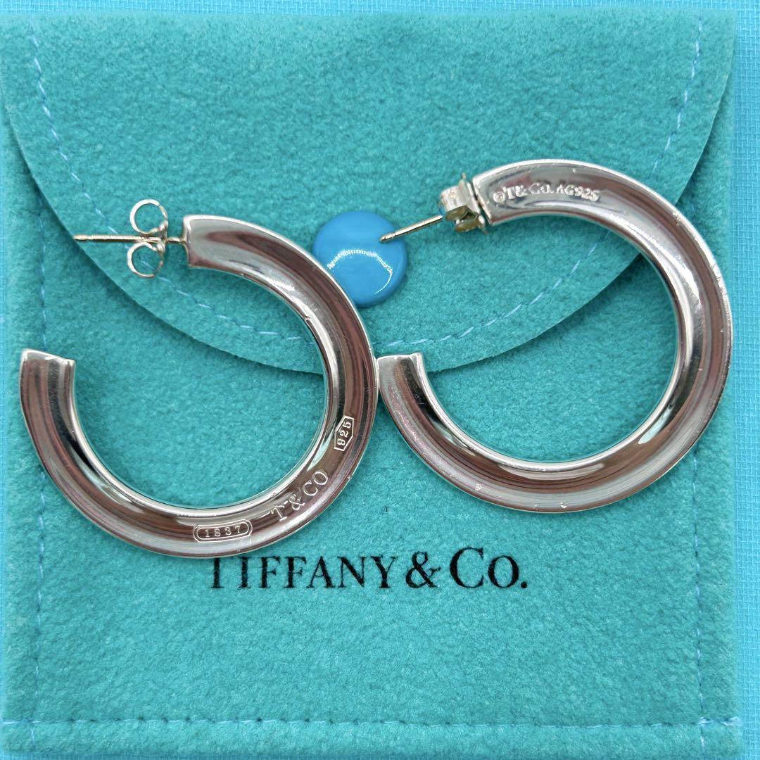 Tiffany＆Co. ティファニー 1837 ナロー フープ ピアス - メルカリ
