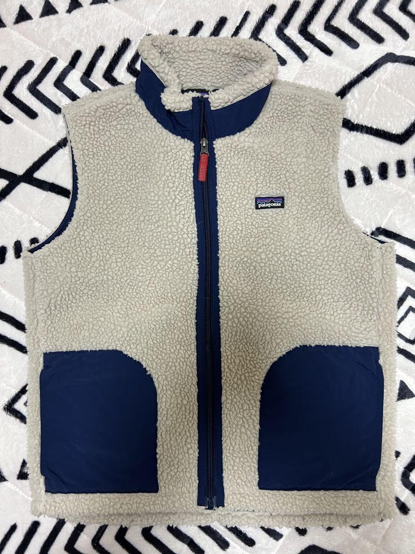 Patagonia ダウンベスト ネイビー/ベージュ Patagonia ダウンベスト ネイビー/ベージュ