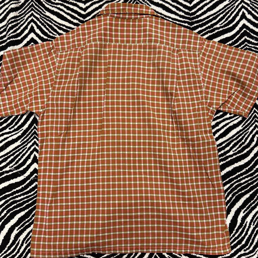 vintage 50s ピンクチェック ロカビリー シャツ vintage 古着