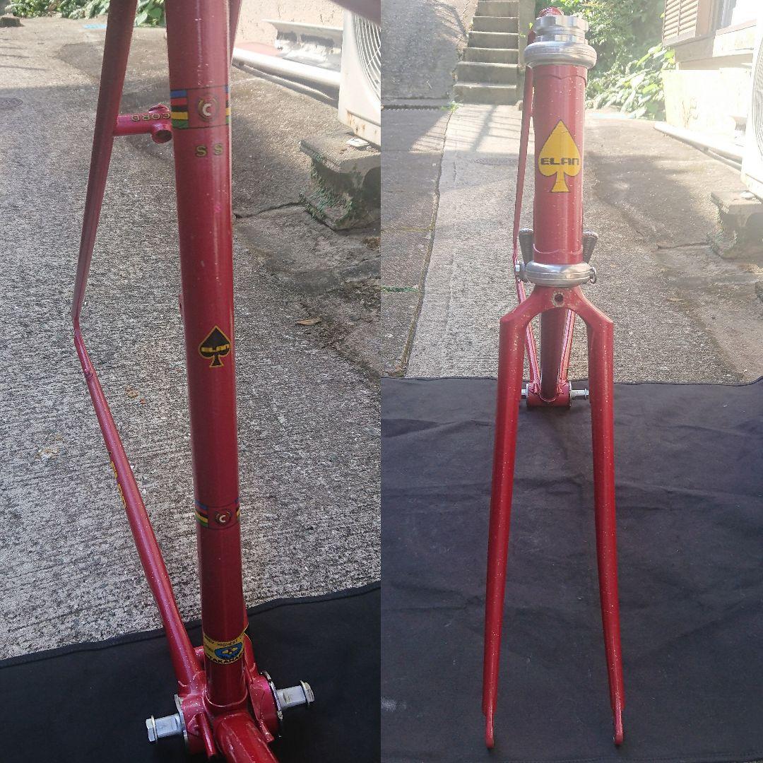 期間限定割引40%！ 70年代ビンテージ ELAN|エラン ロードレーサー用フレーム 530mm傷や汚れあり