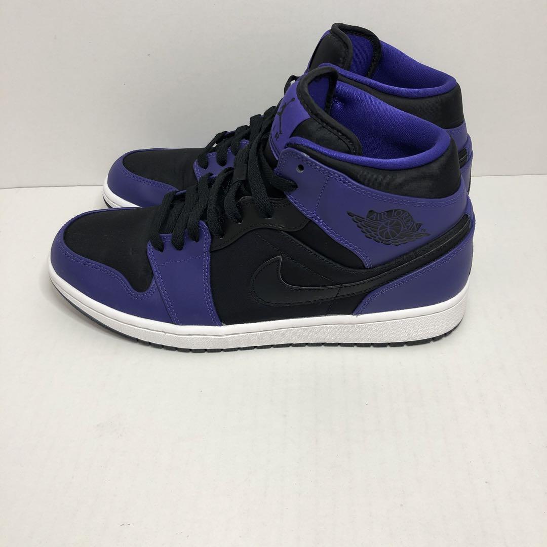 Air Jordan ハイカットスニーカー ブラック/パープル - メルカリ