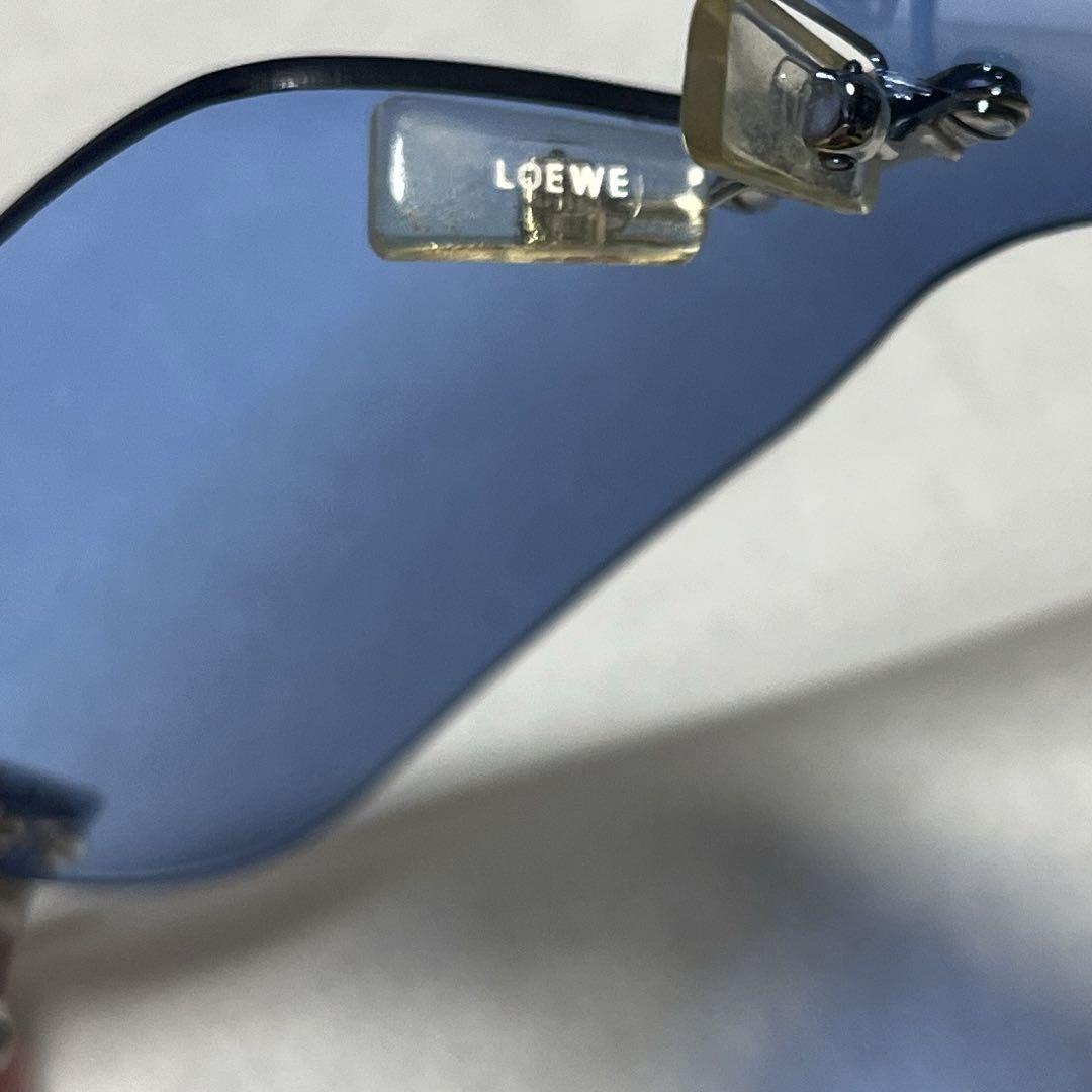 ロエベ LOEWE スポーツサングラス ブルー　サングラス