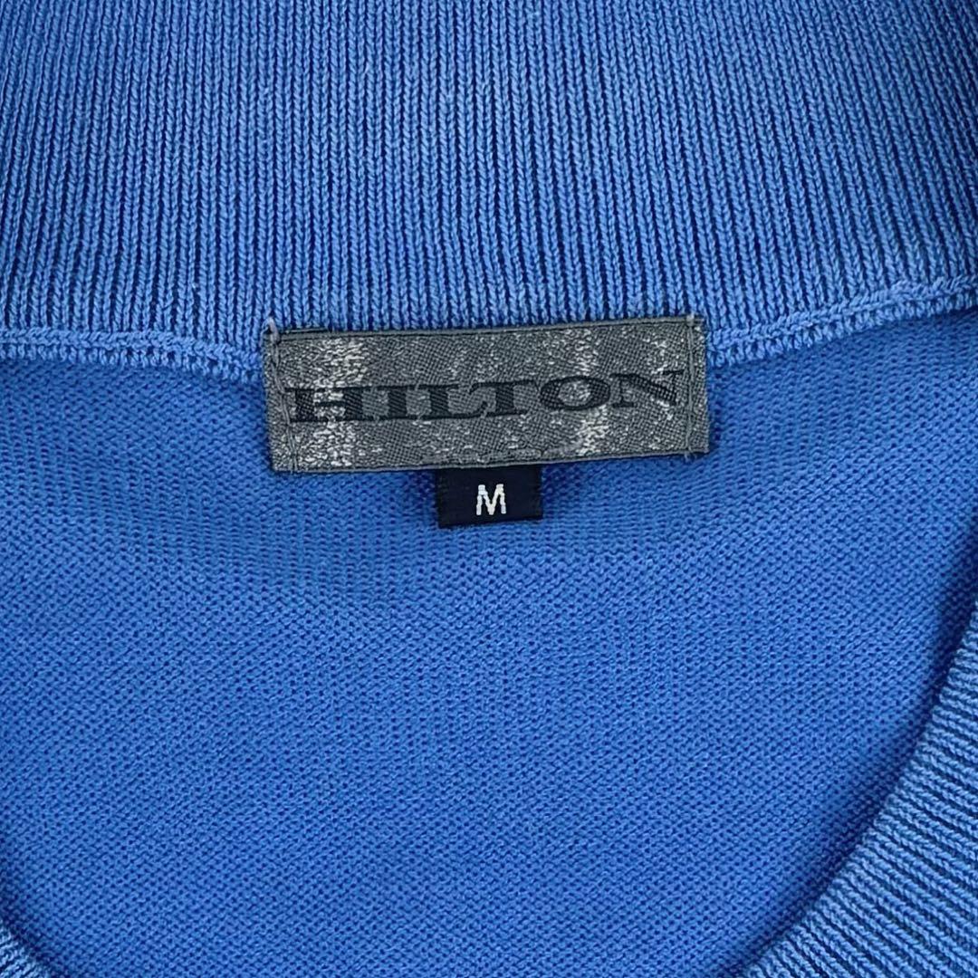 2点まとめ HILTON 戸賀ニット 半袖ニット M ブルー
