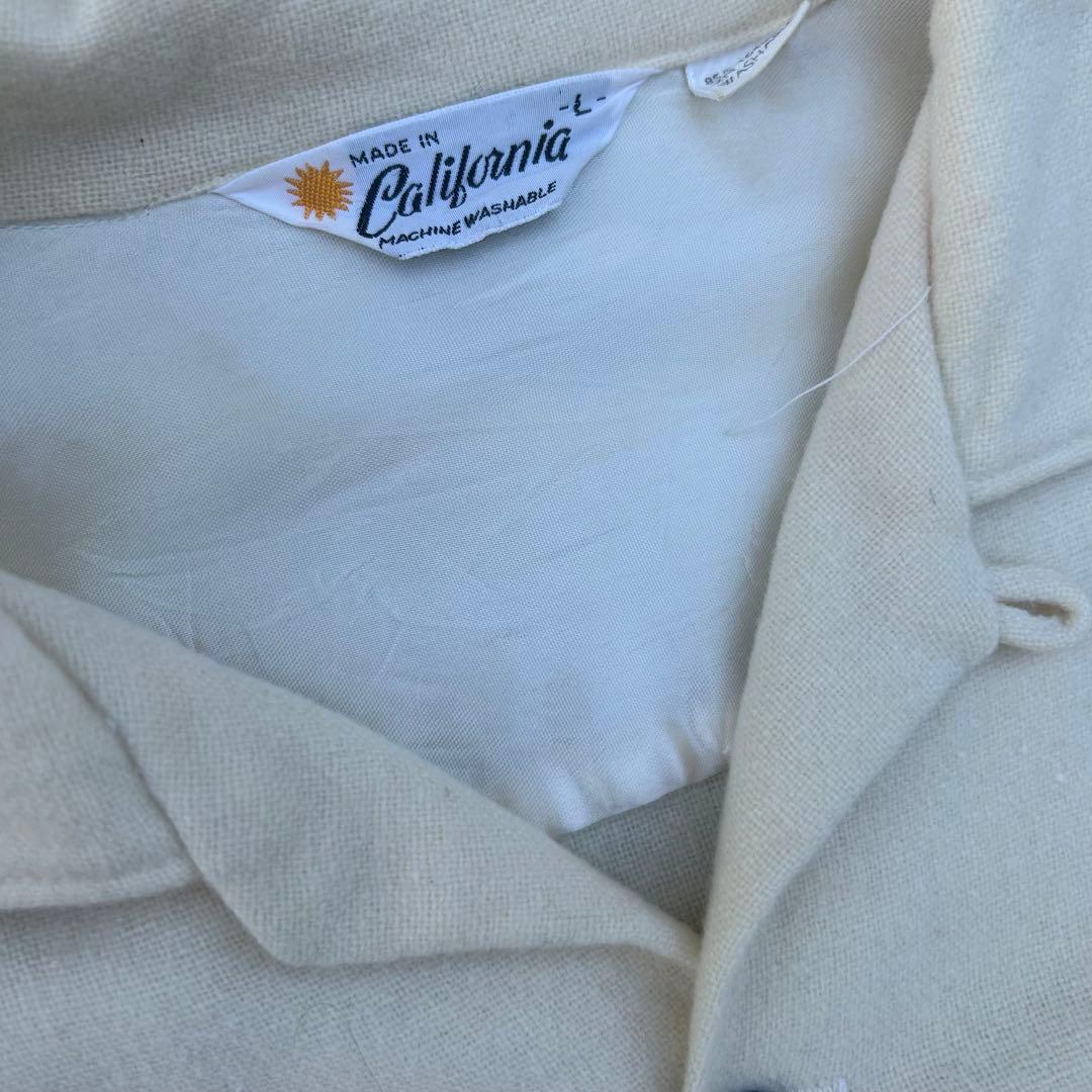 60s MADE in California 開襟シャツL WWW_HOMU-JOURNEY_COM