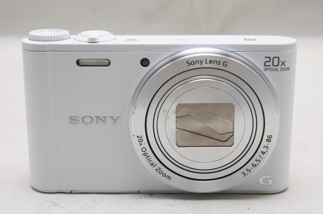 美品 SONY DSC-WX350 ホワイト デジカメ 専用ケース付き 20倍